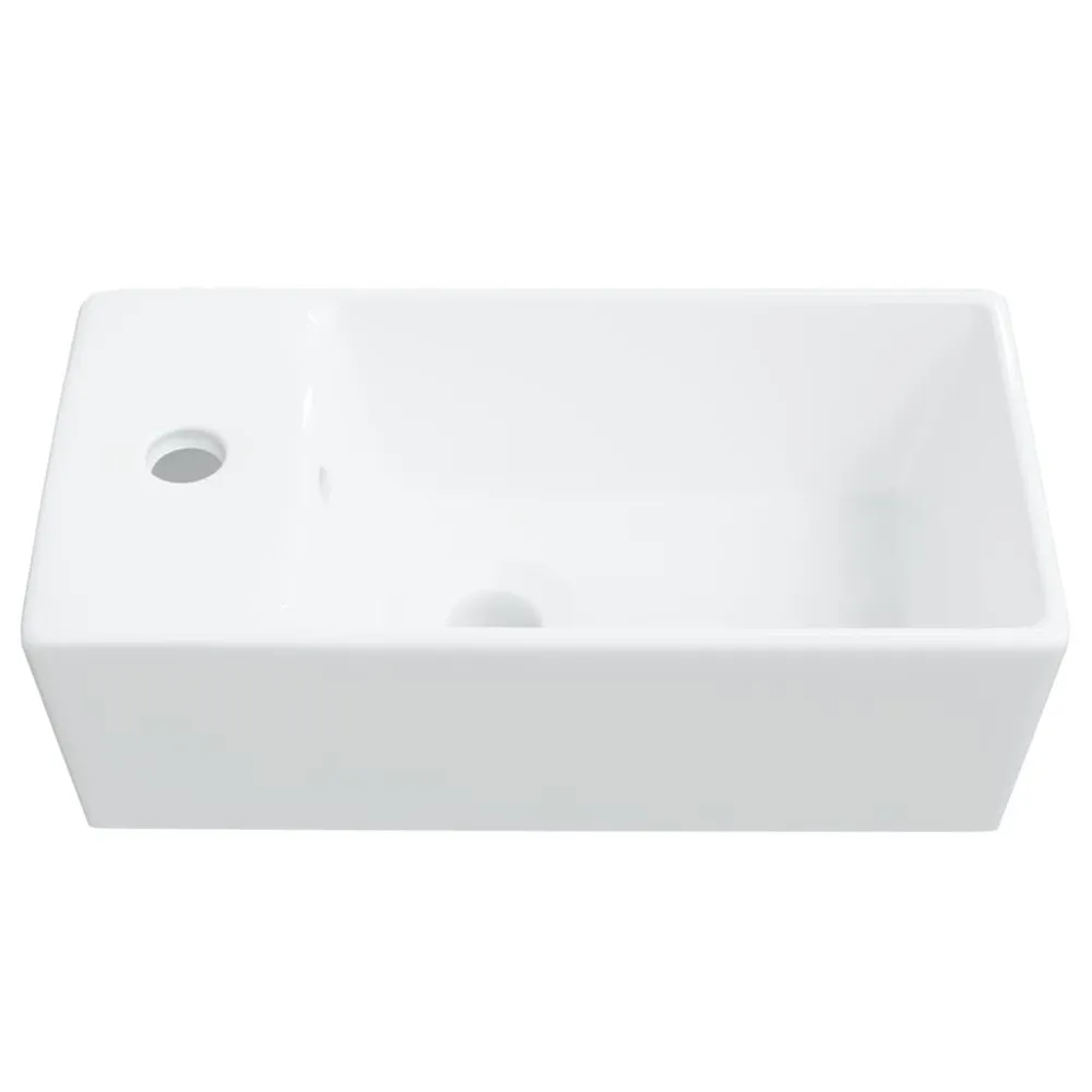 Professionele Kwaliteit Wasbak 48x25x15 cm keramiek wit