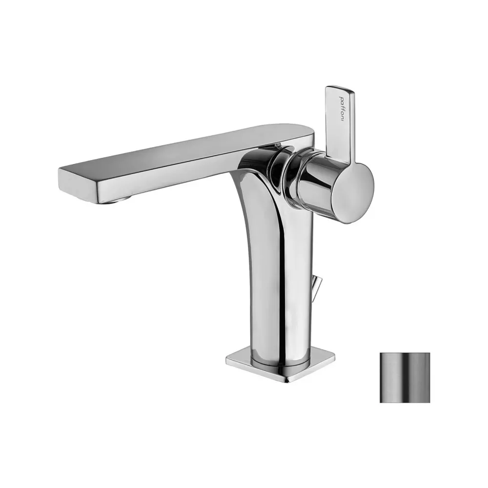 Basin mixer drain Rock series model RO075St staal looking Paffoni