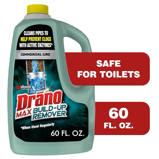 Drano Max Build-Up Remover Commercial Line 60-fl oz Drain Cleaner Corrosiebestendig