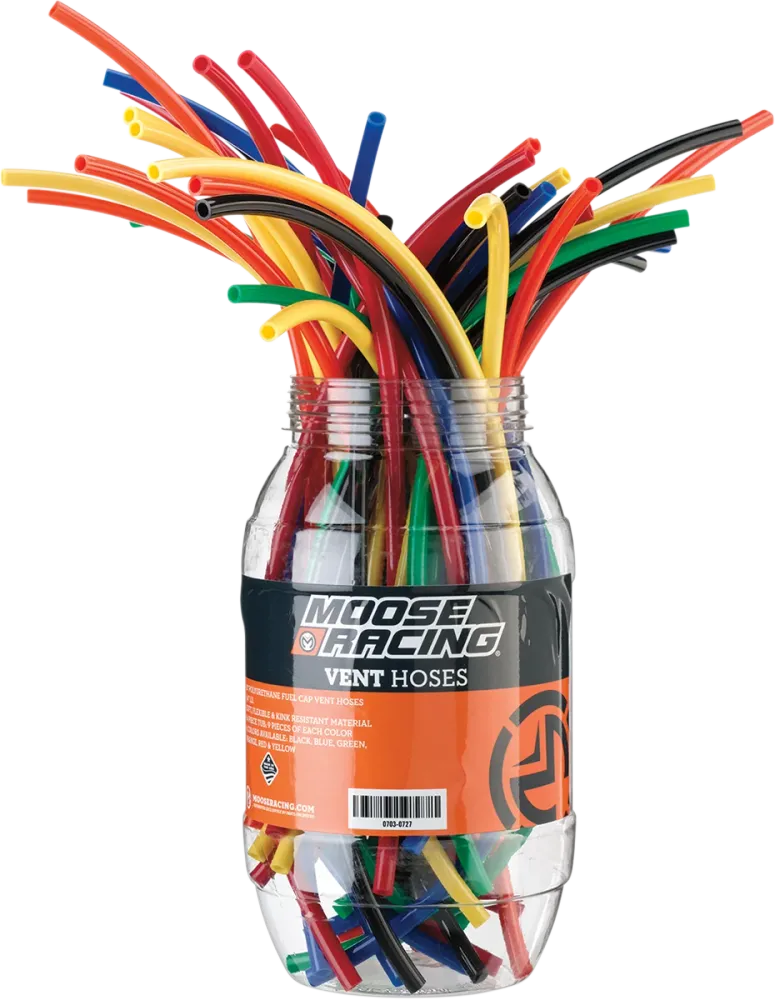 MOOSE RACING HARD-PARTS VENT HOSE TUB VENT HOSE REFILL BLK 9PK Corrosiebestendig