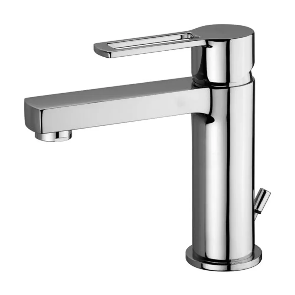 Professionele Basin mixer drain Paffoni Ringo metaalglans brass