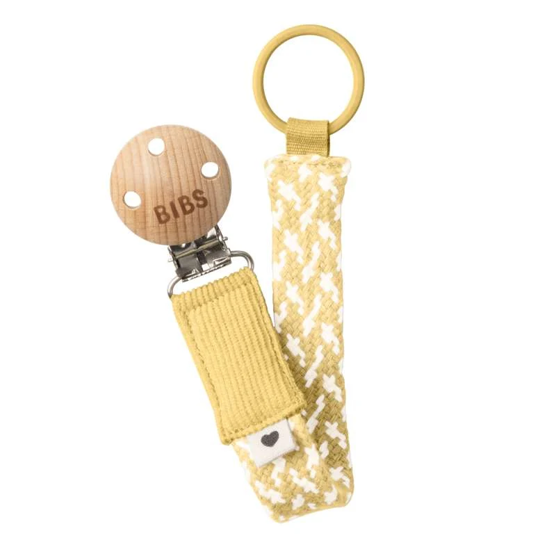 BIBS Accessoires - Paci Braid Fopspeenkoord - Pale Butter/Ivory