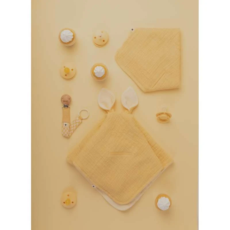 BIBS Accessoires - Paci Braid Fopspeenkoord - Pale Butter/Ivory