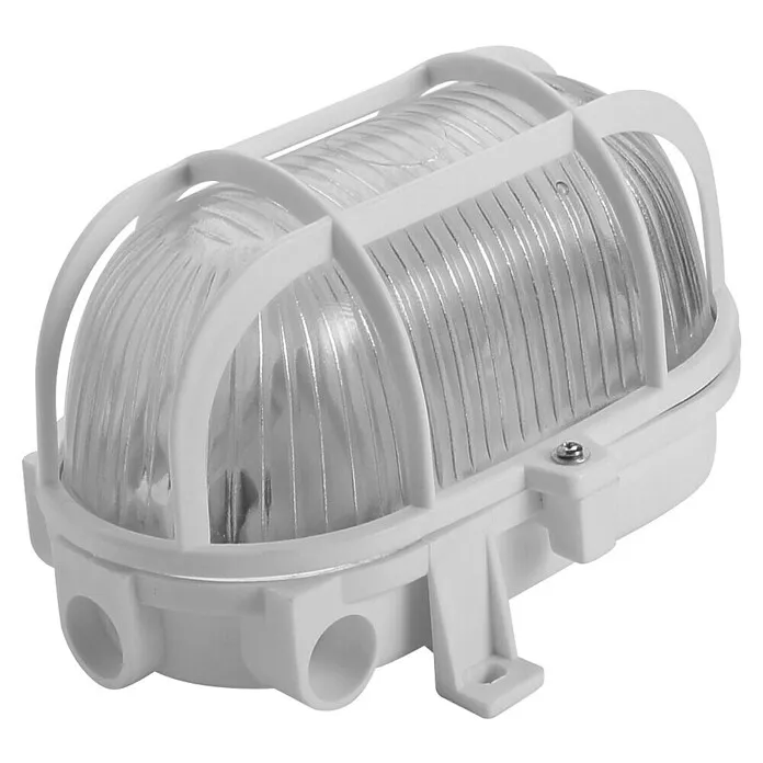 Prolight Led-wandlamp voor buiten Bullseye ovaal - 18 x 9 x 12,5 cm, Wit, IP44
