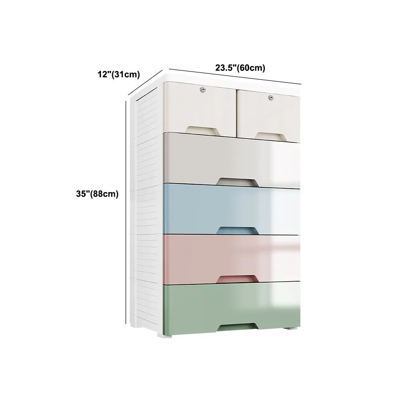 Actueel Style Non-Hanging Armoire Plastic Home Storage Cabinet met Deuren en Planken 24l