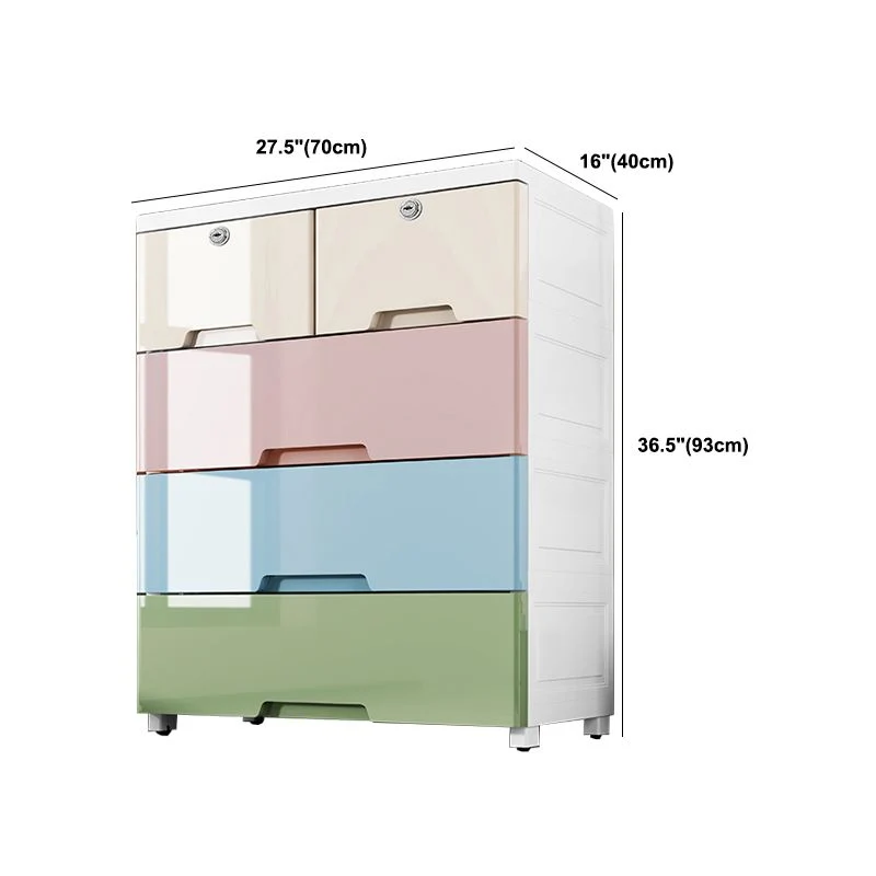 Actueel Style Non-Hanging Armoire Plastic Home Storage Cabinet met Deuren en Planken 24l