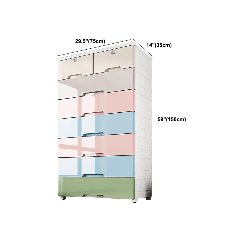 Actueel Style Non-Hanging Armoire Plastic Home Storage Cabinet met Deuren en Planken 24l