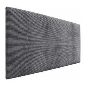 Antiek messing DHOME Effen corduroy hoofdeinde 145x60 bedden 120/135/140 - donkergrijs
