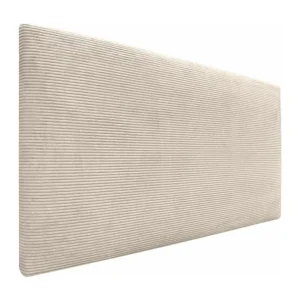 DHOME Effen corduroy hoofdeinde 145x60 bedden 120/135/140 - Ecru