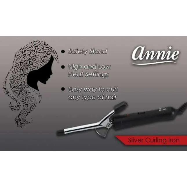 Hot & Hotter Electric Curling Iron 1/2in, 1 Count Hair Curler, Silver