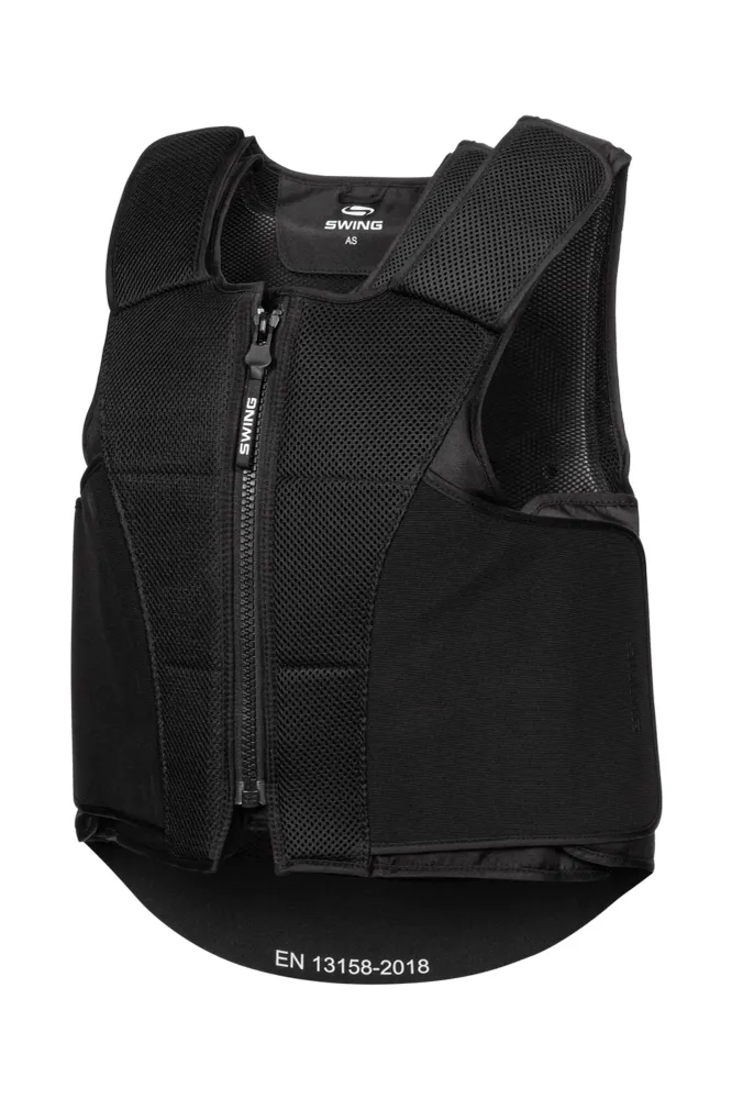 P24 Max Body Protector koolzwart M met Stof- en Spatfilter