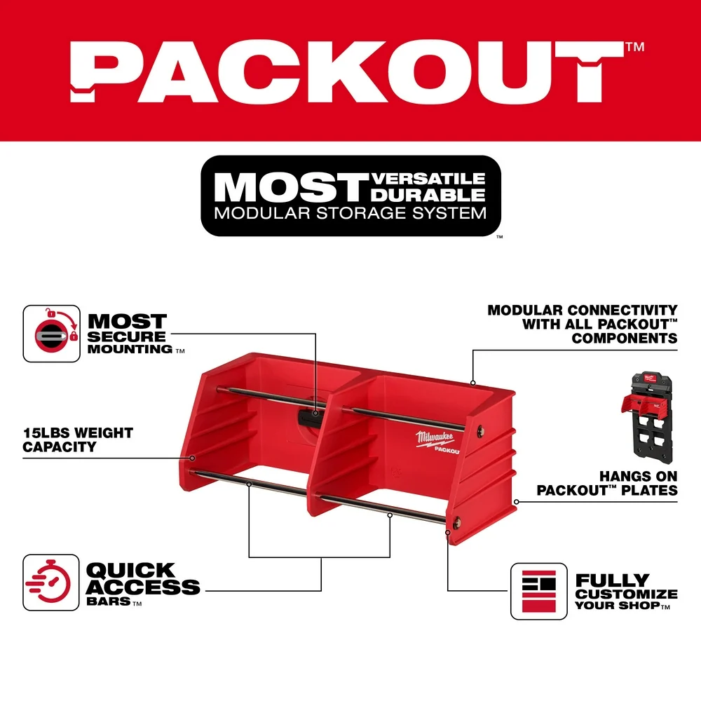 MILWAUKEE PACKOUT™ Tool Rack | Snel Thuisbezorgd