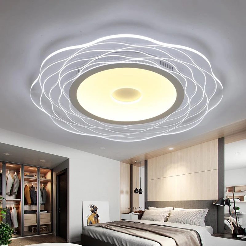 Superdunne geschulpte slaapkamerinbouwlamp Acryl minimalistische LED-plafondlamp voor inbouw warm/wit helder, 16,5"/20,5"/...