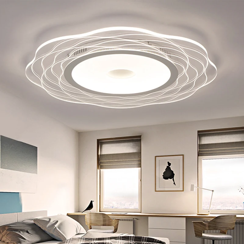 Superdunne geschulpte slaapkamerinbouwlamp Acryl minimalistische LED-plafondlamp voor inbouw warm/wit helder, 16,5"/20,5"/...