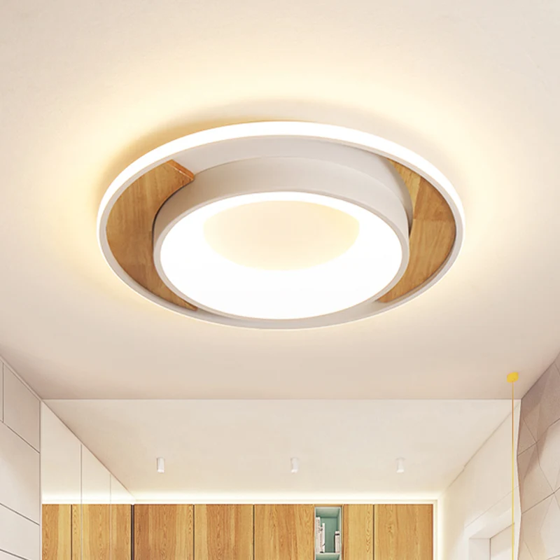 16"/19,5" brede witte ronde inbouw moderne acryl LED-plafondlamp voor slaapkamer voor Keuken
