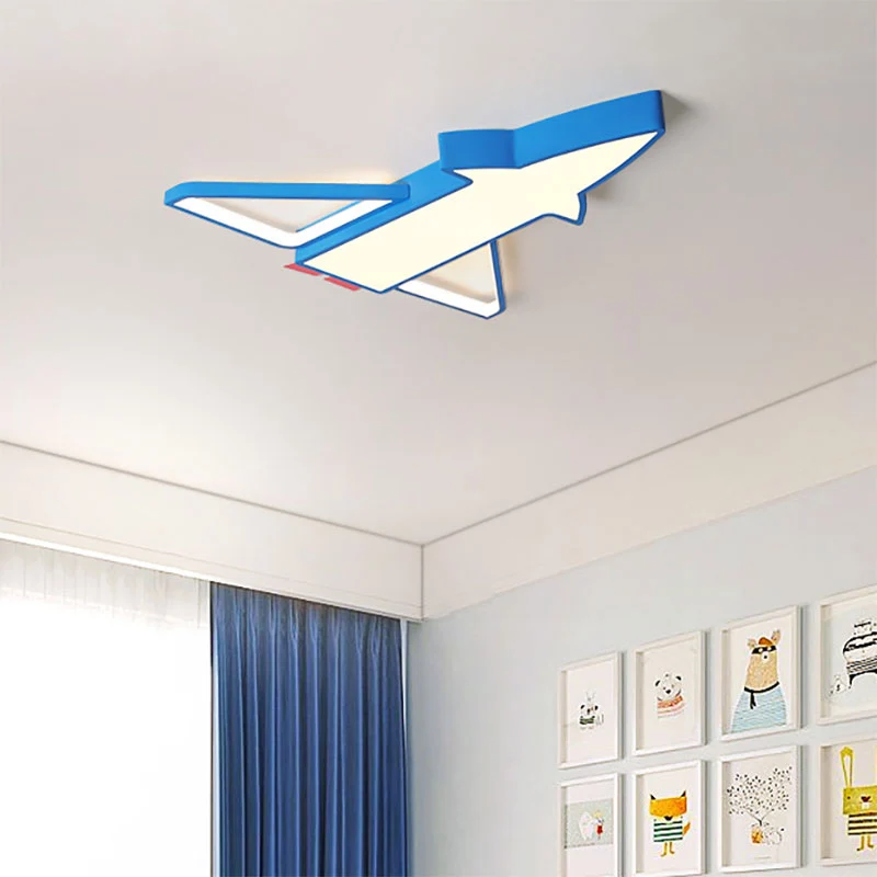 Kinderslaapkamer Vliegtuig Plafondlamp Acryl Cartoon LED-plafondlamp voor Plafondhoogte 2.4m+