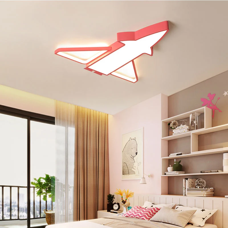 Kinderslaapkamer Vliegtuig Plafondlamp Acryl Cartoon LED-plafondlamp voor Plafondhoogte 2.4m+