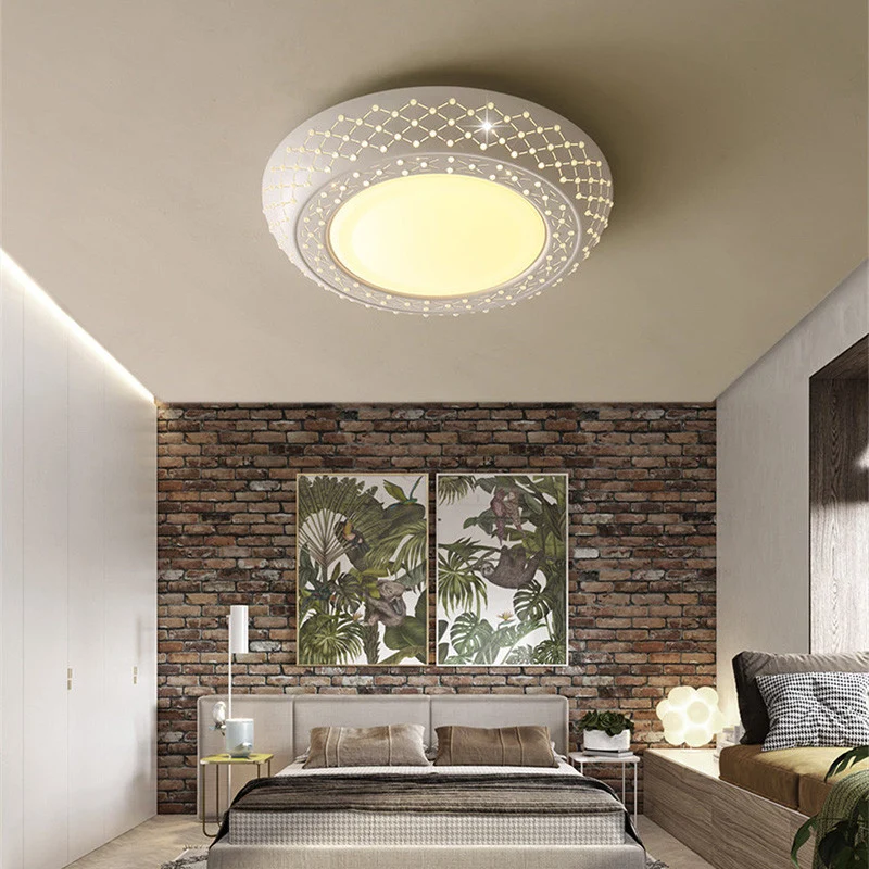 23 "/35" W LED acryl inbouwplafondlamp Eenvoudige witte uitsparing Slaapkamer inbouwlamp wit / 3 kleuren helder