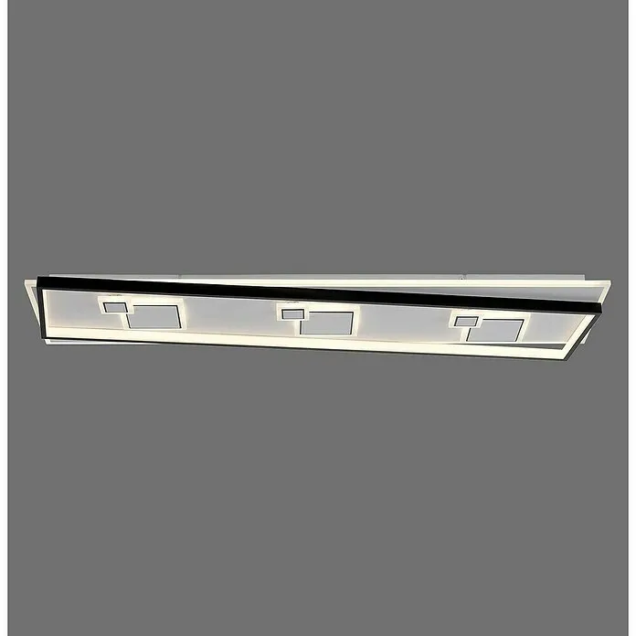 Paul Neuhaus Led-plafondlamp MAILAK - 39 W, l x b x h: 97,5 x 30 x 5,5 cm, Wit, Knus wit