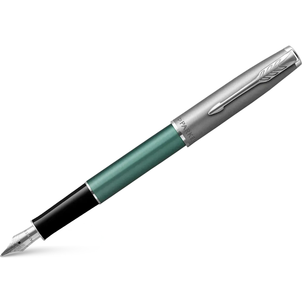 Parker Sonnet Fountain Pen - Metaal & Green voor Badkamerkasten Fine