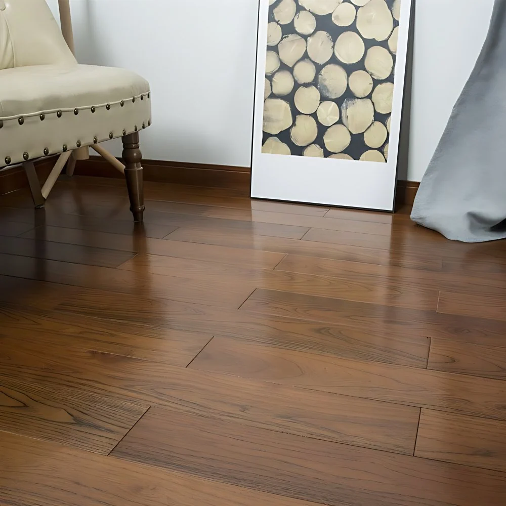 Verborgen Waterproof Flooring Planks Eenkleurig Wood Click-Locking Hardwood Flooring 30l