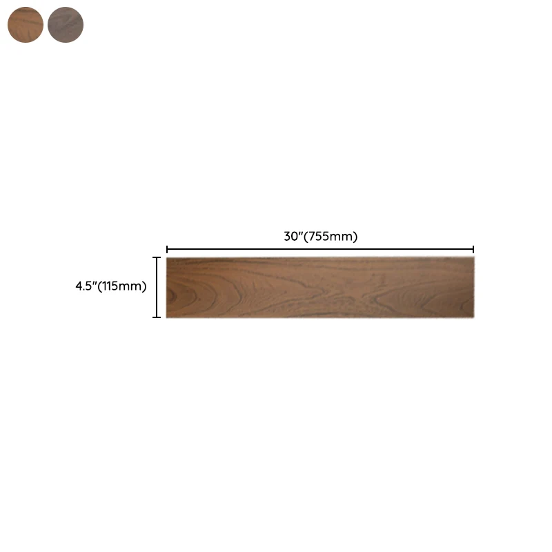Verborgen Waterproof Flooring Planks Eenkleurig Wood Click-Locking Hardwood Flooring 30l