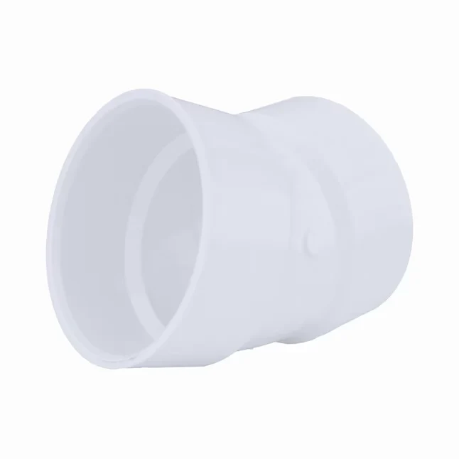 Charlotte Pipe 2- VINYL DWV Hub x Hub 22-1/2 Degree Elbow Sanitary Drain