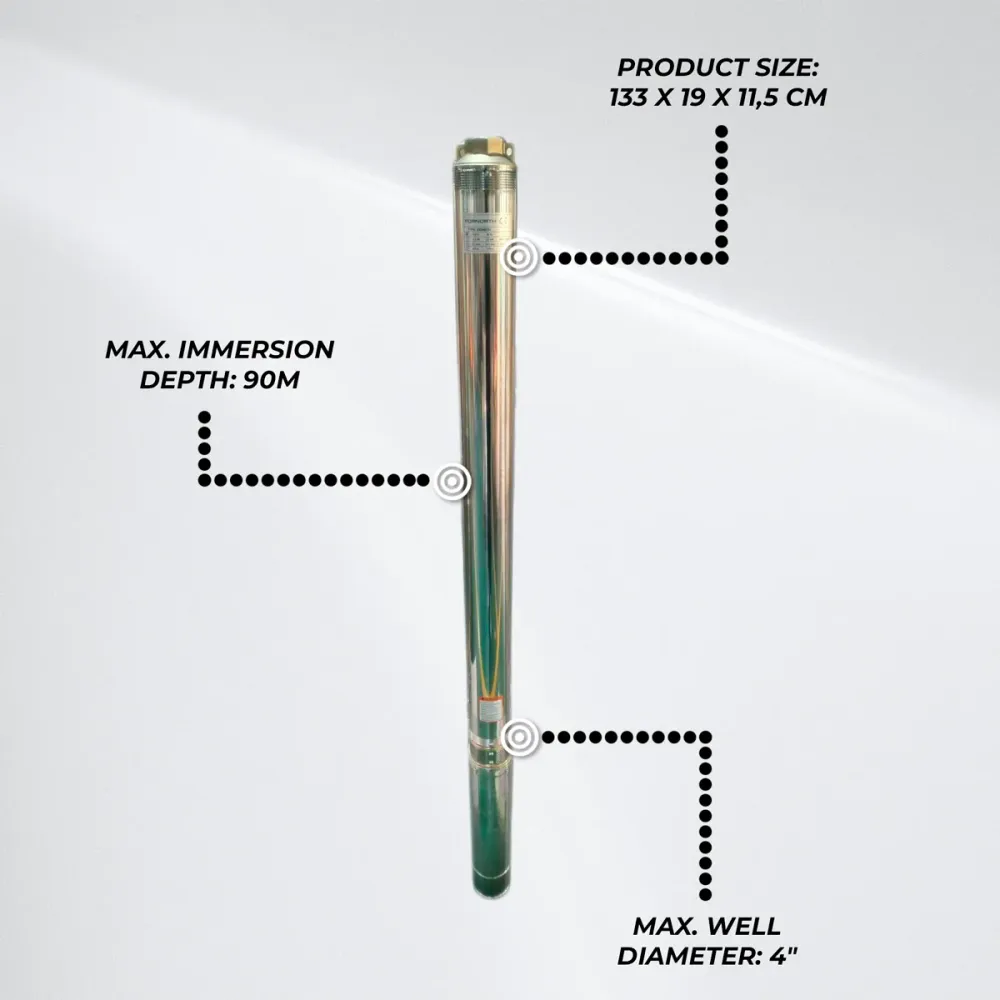 Industriële Fornorth Submersible Well Pump 1,1kw, 1,5HP