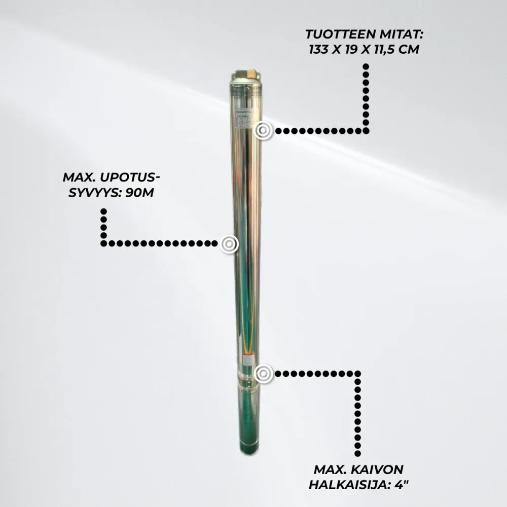 Industriële Fornorth Submersible Well Pump 1,1kw, 1,5HP