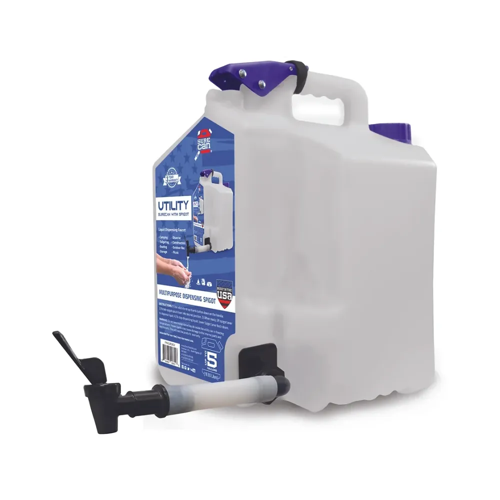 Professionele Kwaliteit SURECAN 5 Gallon Utility SureCan w/ Spigot