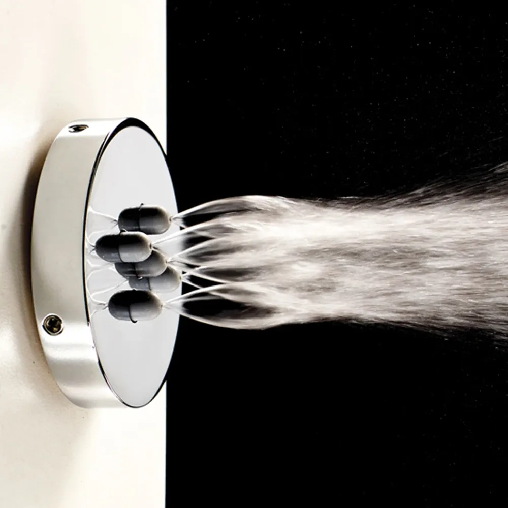 Self-cleaning shower head Bossini Nebulizair chrome-plated brass diameter 54 mm