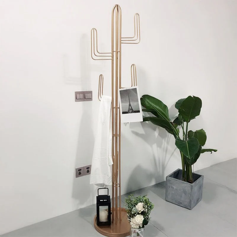 Ijzer Coat Hanger Free Standing 70.86 Inch Coat Rack Living Room Pink