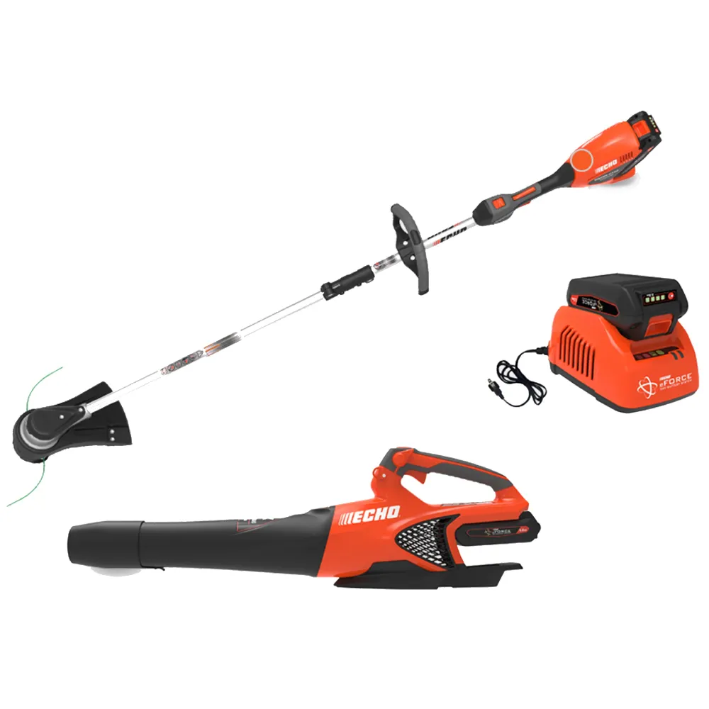 Echo DCP-BVRVS1B eForce Trimmer & Blower Kit w/ 2.5Ah Battery & Charger | 18V | Snel laden