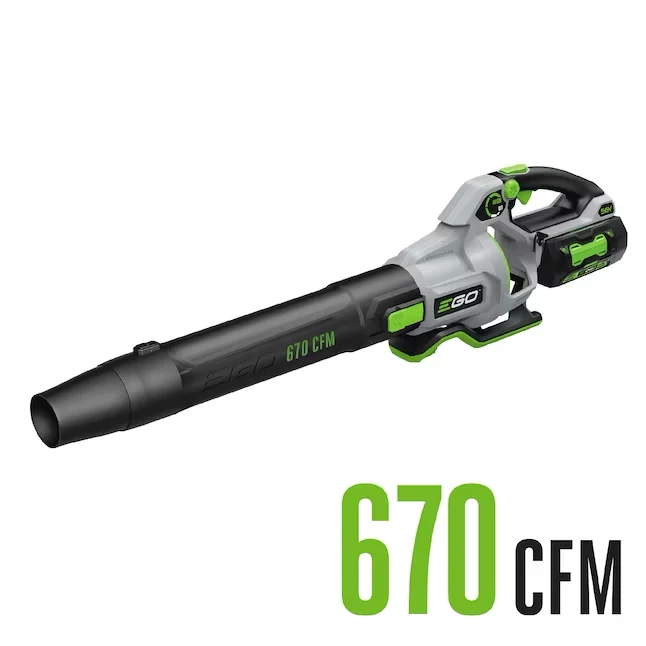 EGO POWER+ 56-volt 670-CFM 180-MPH Battery Handheld Leaf Blower 4 Ah (Battery and Charger Included) XL Grip