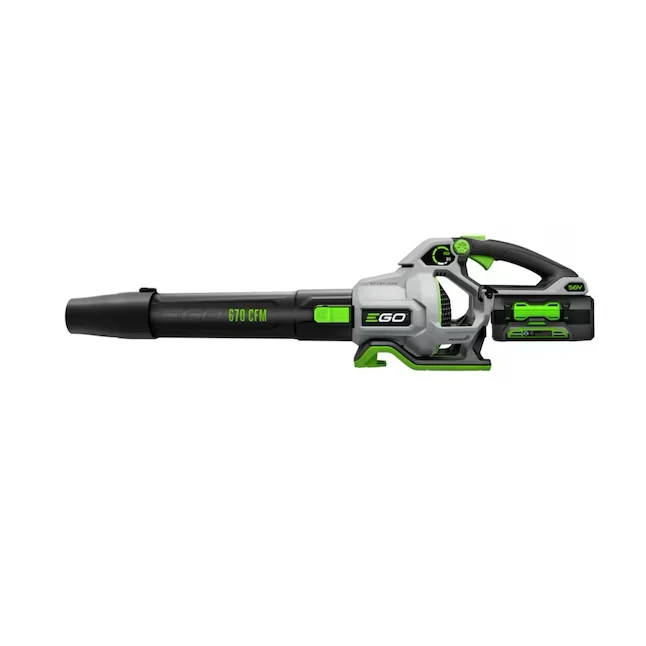 EGO POWER+ 56-volt 670-CFM 180-MPH Battery Handheld Leaf Blower 4 Ah (Battery and Charger Included) XL Grip