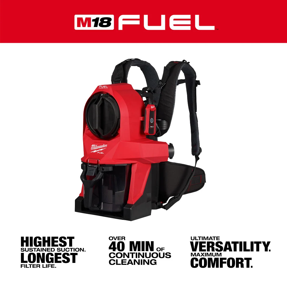 Milwaukee M18 FUEL 3--1 Backpack Vacuum (Bare Tool) 0895-20