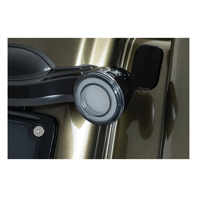 Gecertificeerd Kuryakyn, Rear Tracer Led Turn Signal Insert Set. Smoke Lens Harley Davidson