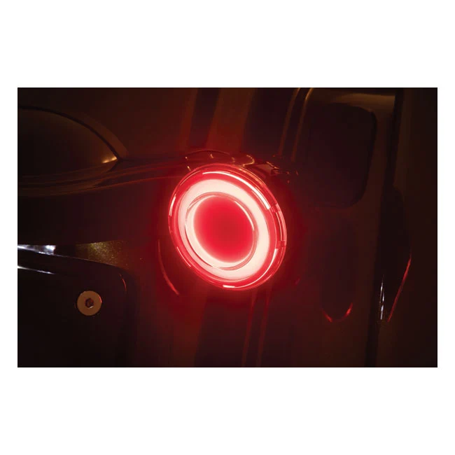 Gecertificeerd Kuryakyn, Rear Tracer Led Turn Signal Insert Set. Smoke Lens Harley Davidson