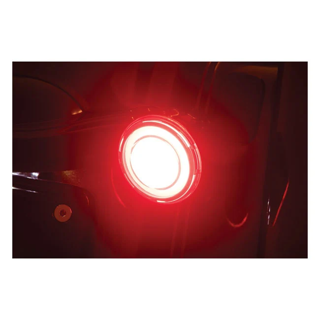 Gecertificeerd Kuryakyn, Rear Tracer Led Turn Signal Insert Set. Smoke Lens Harley Davidson