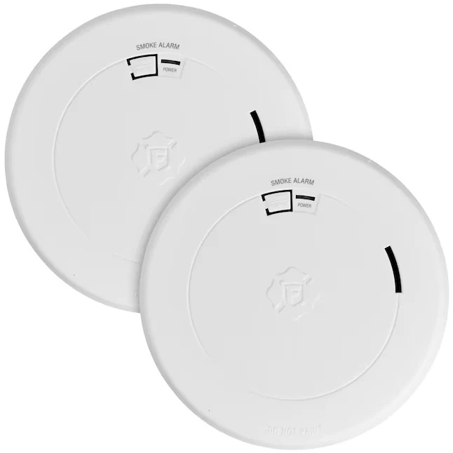 First Alert 10-Year Battery set van twee Battery-operated Photoelectric Sensor Smoke Detector