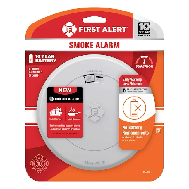 First Alert 10-Year Battery-operated Photoelectric Sensor Smoke Detector | Voldoet aan NEN-norm