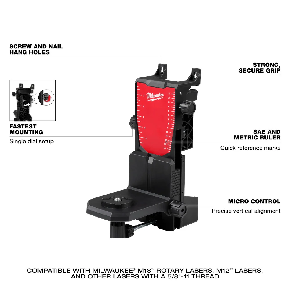 Buitenwerk MILWAUKEE Rotary Laser Wall Mount