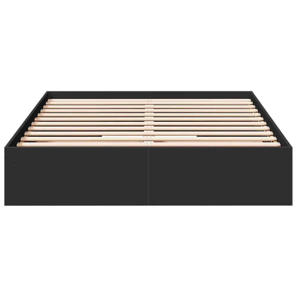 Bedframe met lades bewerkt hout bruin eikenkleurig 120x190 cm