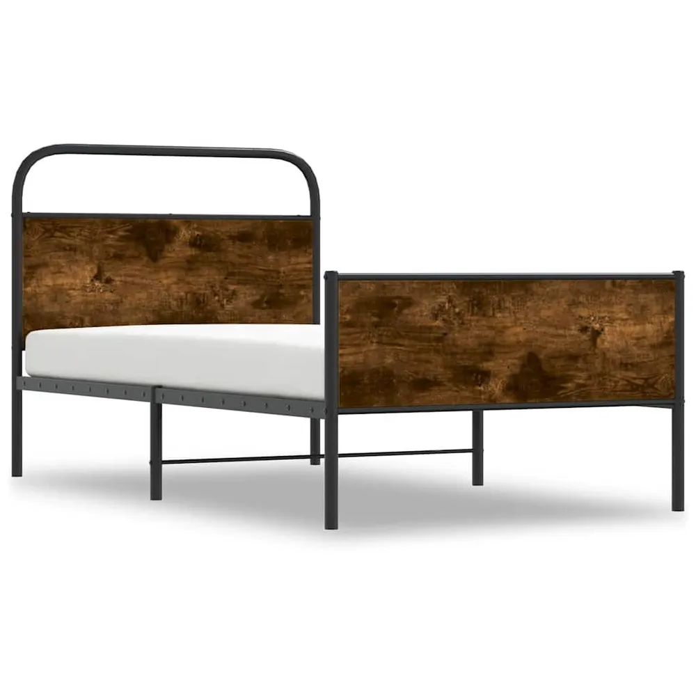 Bedframe zonder matras bewerkt hout sonoma eikenkleur 90x190 cm
