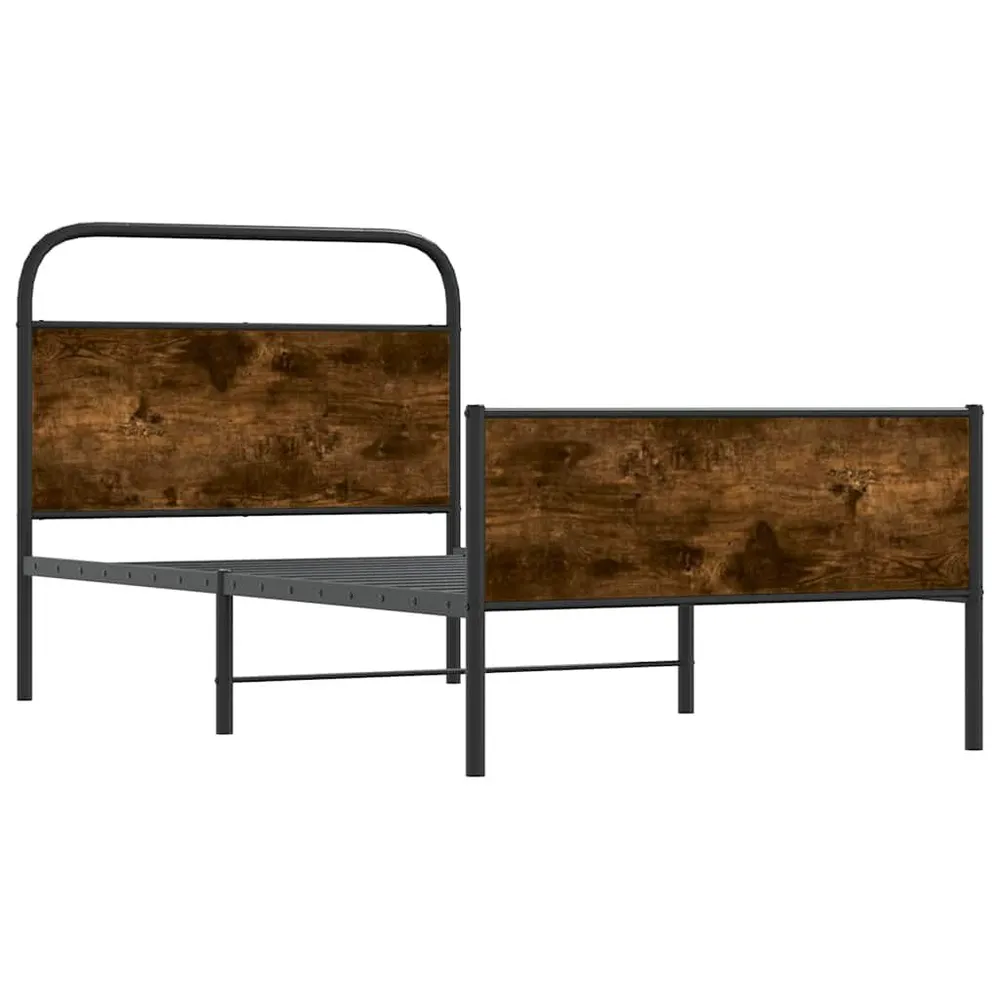 Bedframe zonder matras bewerkt hout sonoma eikenkleur 90x190 cm