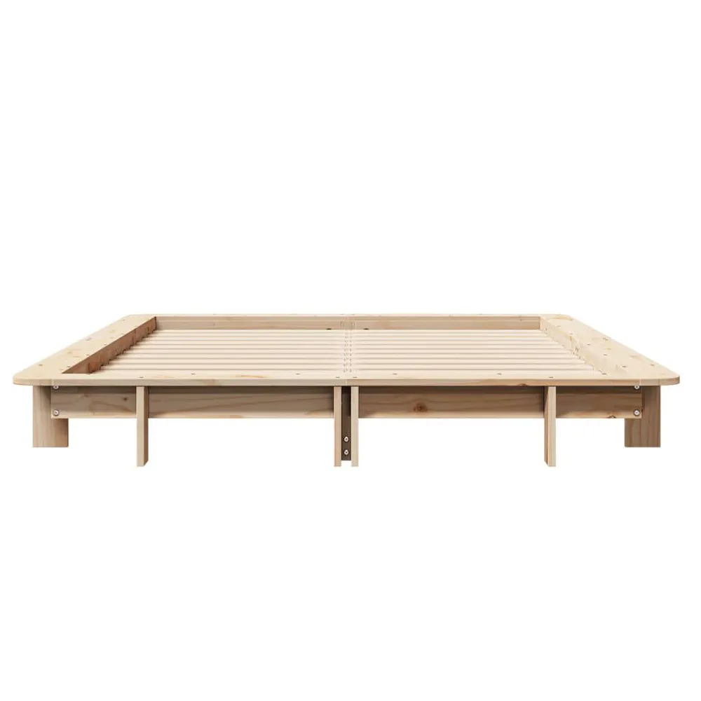 Bedframe zonder matras massief grenenhout 120x190 cm