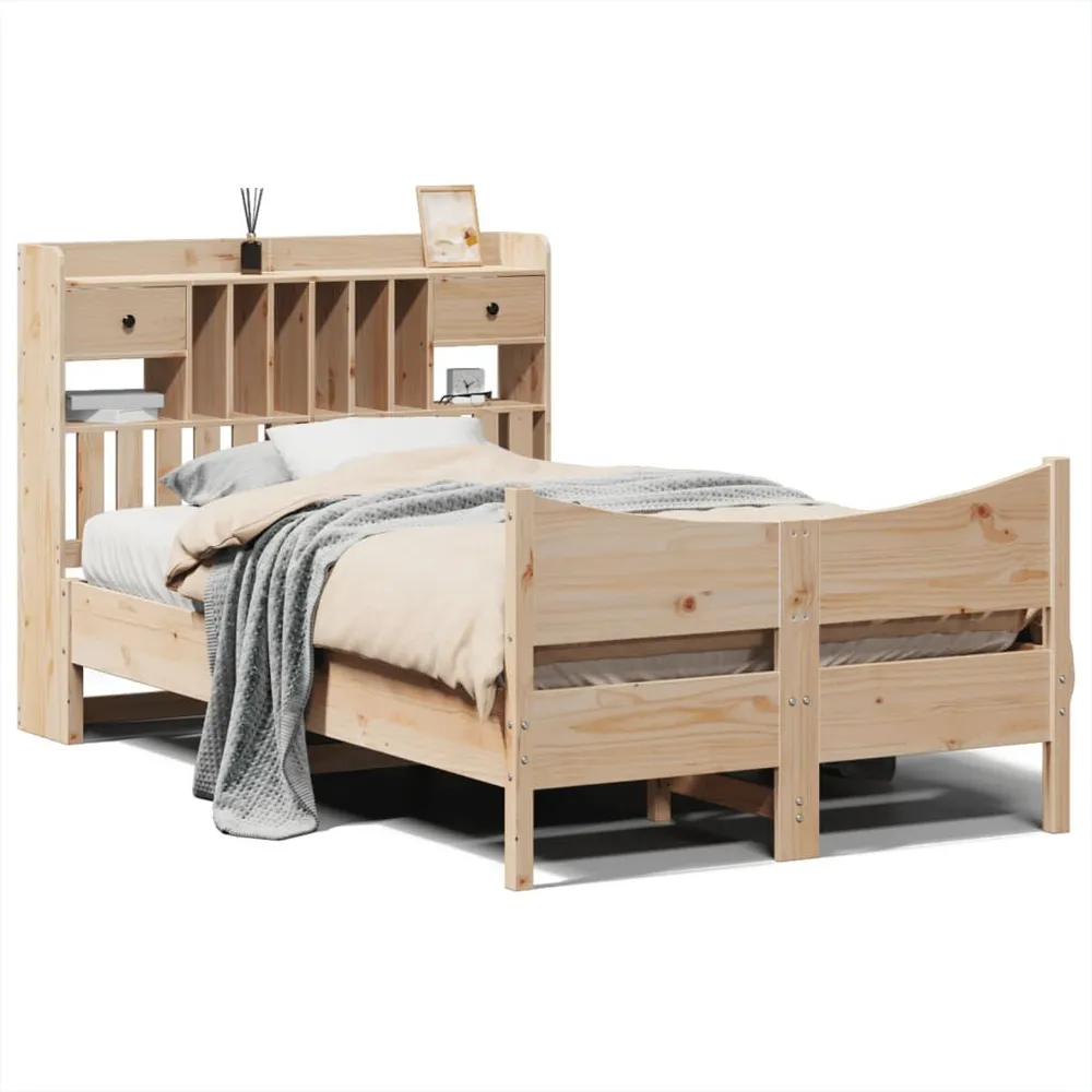Bedframe zonder matras massief grenenhout 120x190 cm