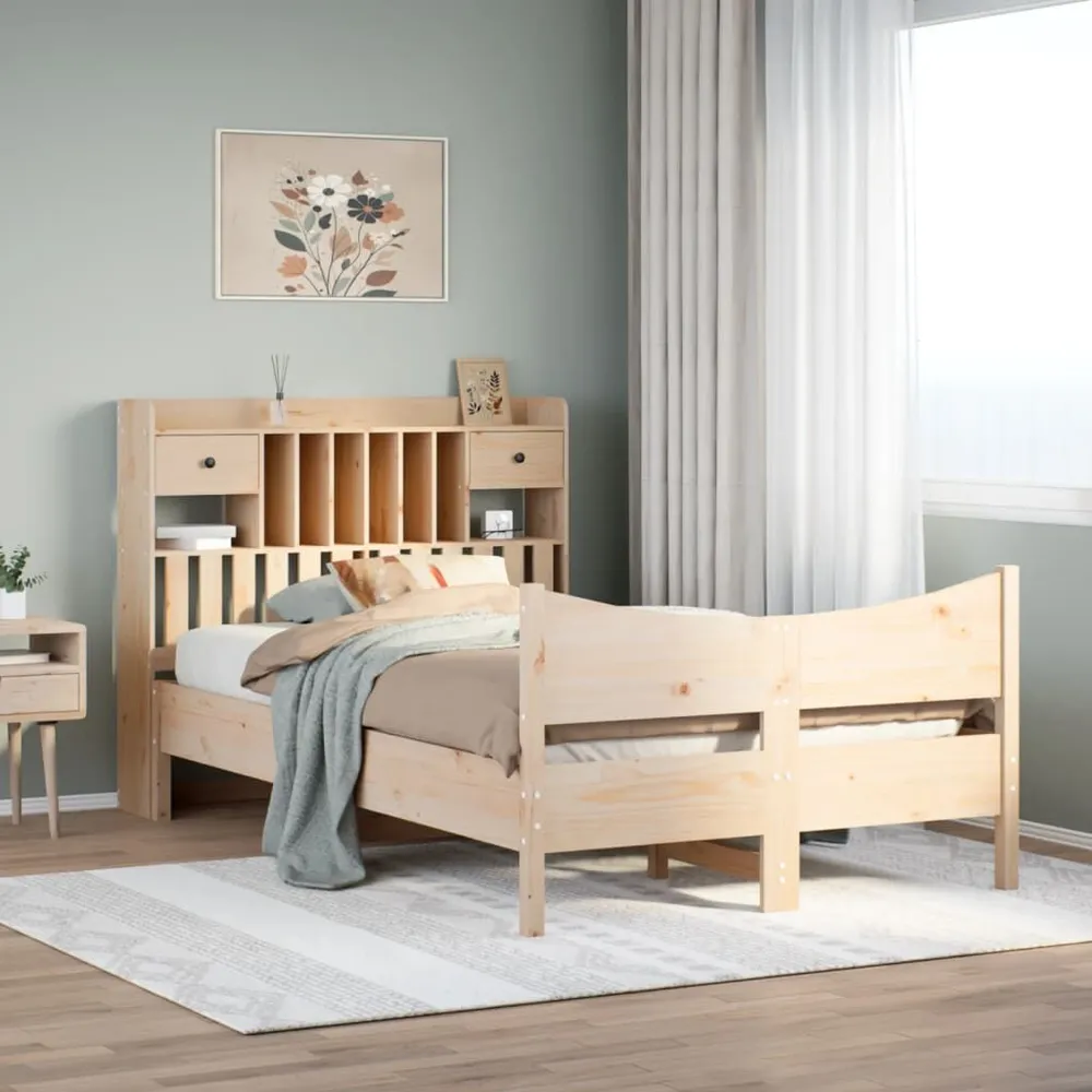 Bedframe zonder matras massief grenenhout 120x190 cm