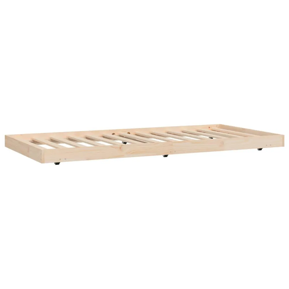 Bedframe zonder matras massief grenenhout 75x190 cm