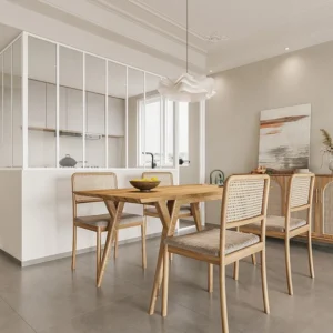 Glazen hoekbinnenraam industriële stijl gepoederlakt aluminium – L210 x L210 x H130 – Wit – BAYVIEW